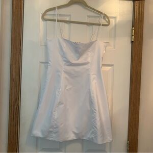 Danielle Bernstein White Spaghetti Strap Dress